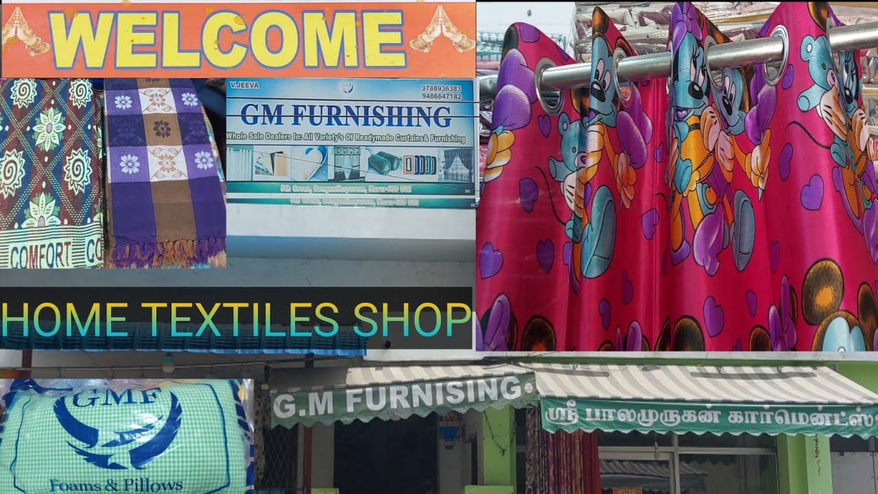 #G M FURNISHING💫 @HOME TEXTILE 💥WHOLESALE & RETAIL SHOP 🔥KARUR