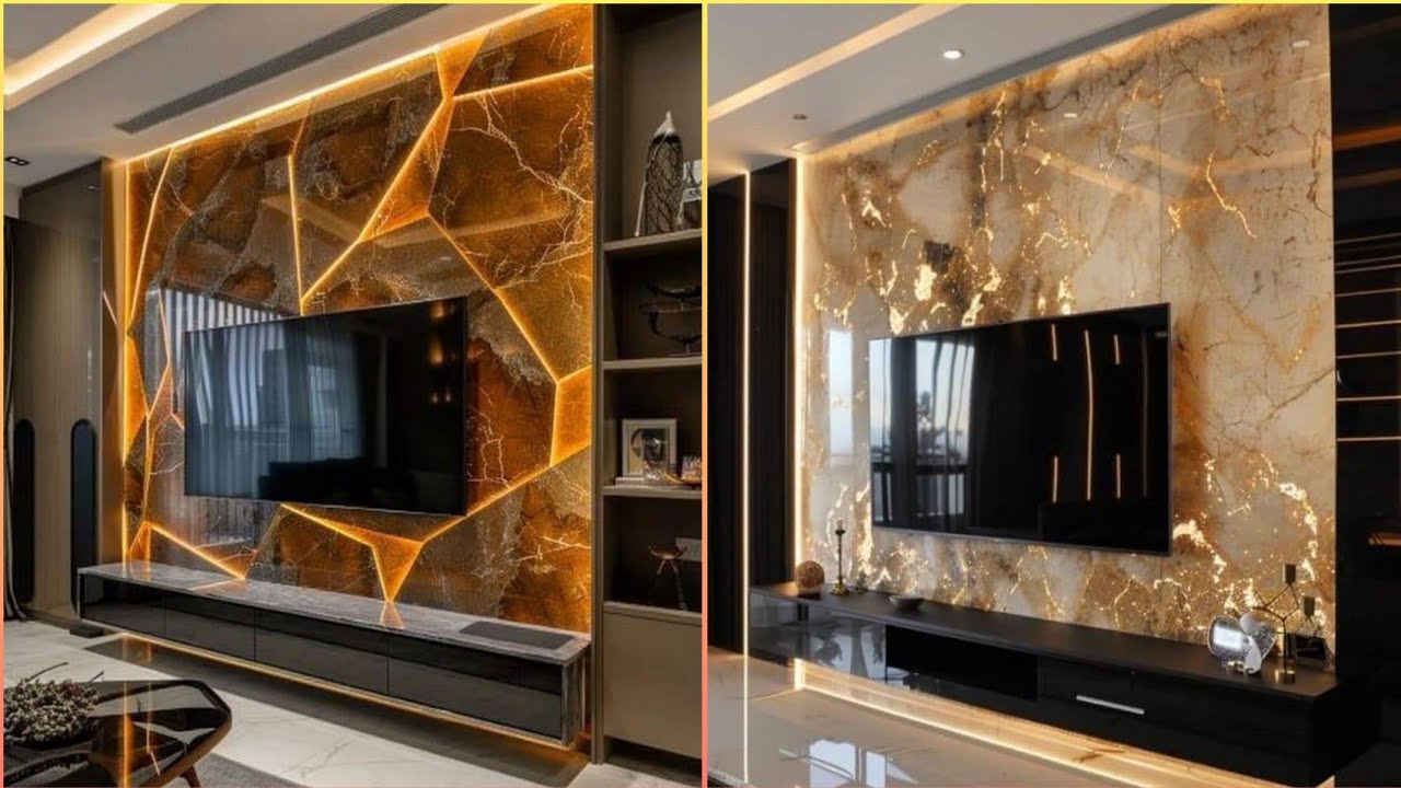 100 Stylish Living Room TV Wall Design Ideas 2025 TV Cabinet Designs| Home Wall Decoration