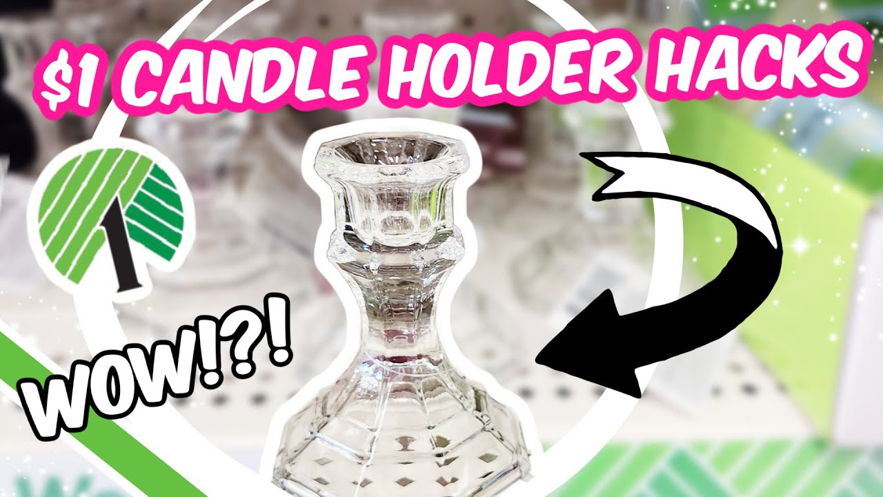 Everyone Will Be Buying $1 Candle Holders for these Incredible DIYS (easy hacks) | KraftsbyKatelyn