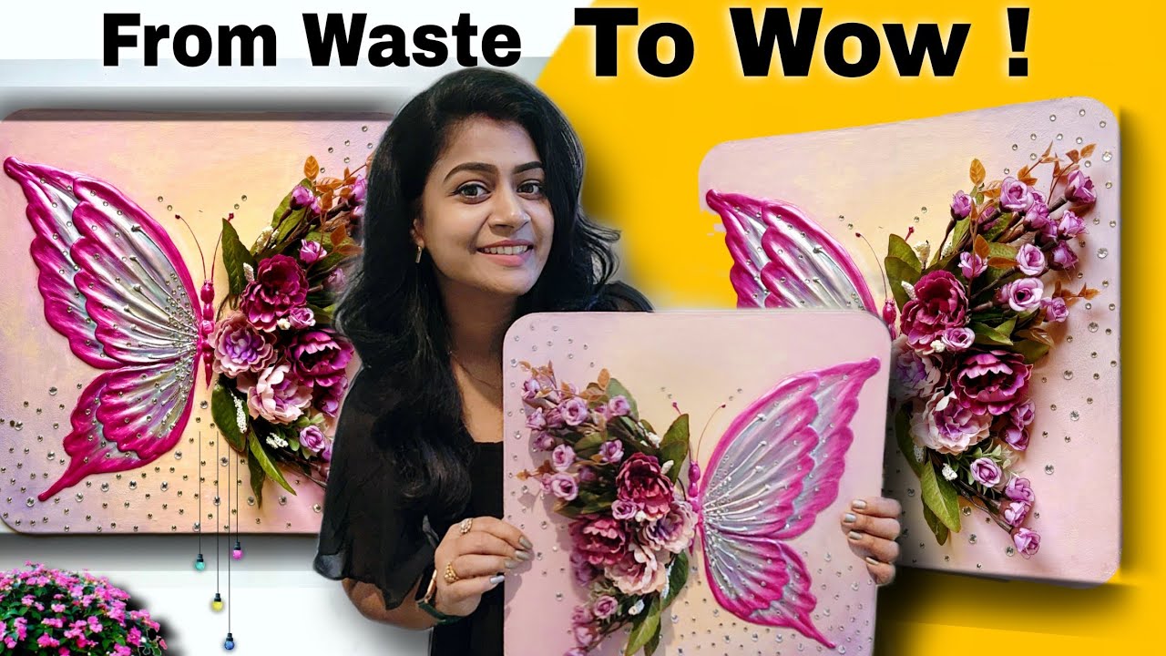 From Trash To Treasure: Stunning 3D Butterfly Wall art DIY !