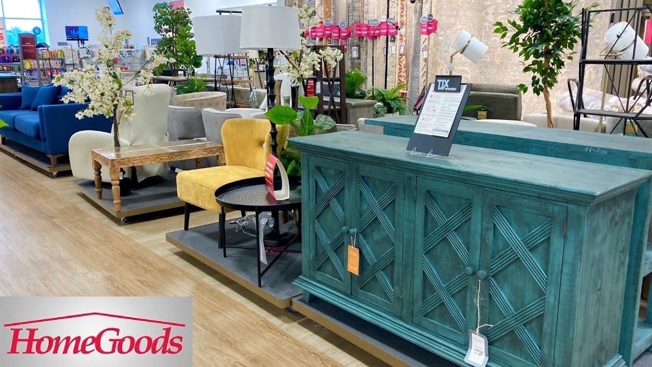HOMEGOODS SHOP WITH ME SOFAS COFFEE TABLES ARMCHAIRS FURNITURE HOME DECOR SHOPPING STORE WALKTHROUGH