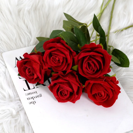 Elegant Silk Flannel Artificial Wedding Roses | Drrachael's Premium Artificial Flowers for Decor
