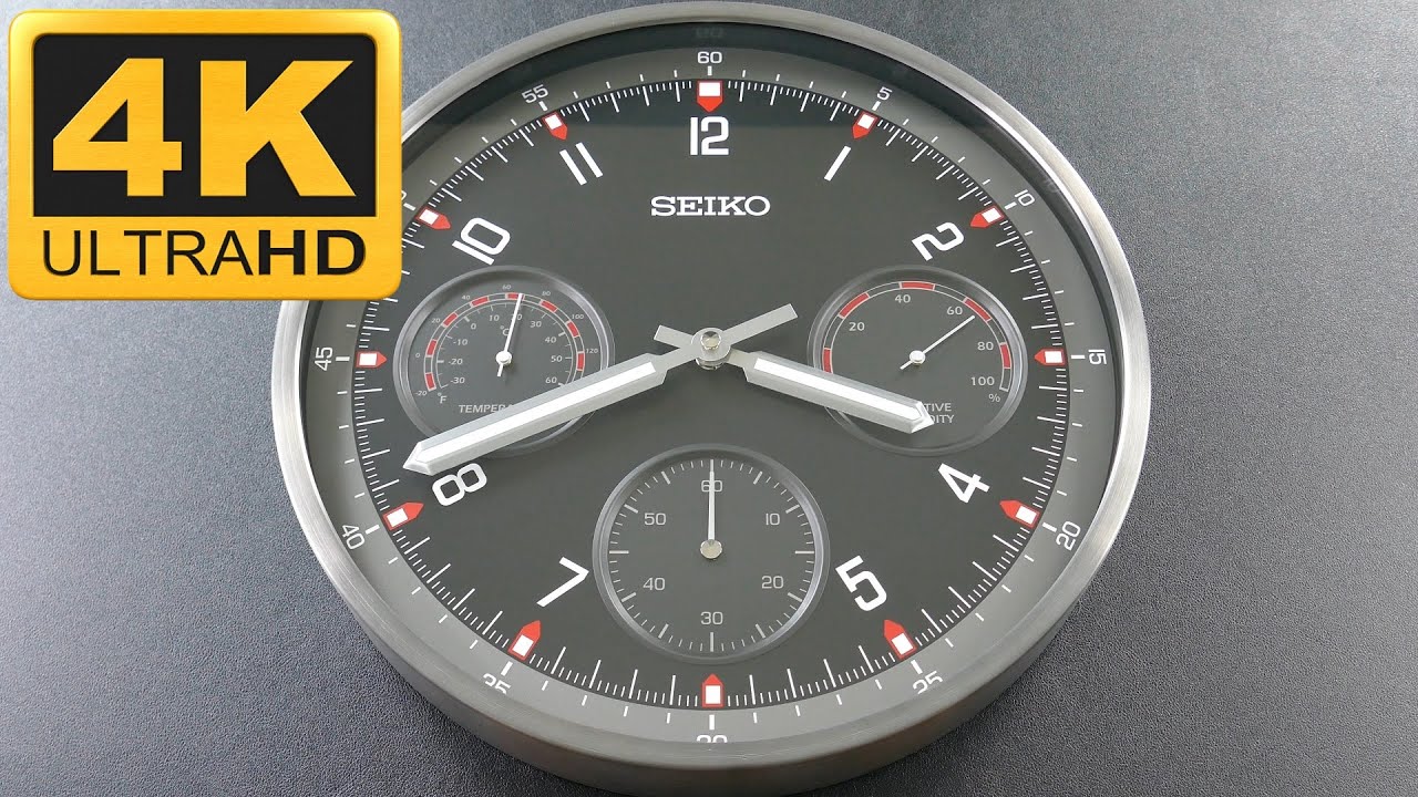 Seiko Clocks USA – 13" Shelby II Wall Clock, Black [QXA823KLH] Review; Prospex Chronograph Inspired
